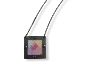 Mini Masterpiece Framed Watercolor Necklace